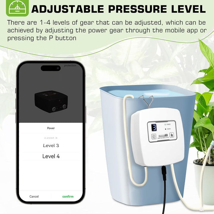 WIFI Automatisches Bewässerungssystem, Tropfbewässerungsset Gesteuert über APP, Automatisches Bewäss