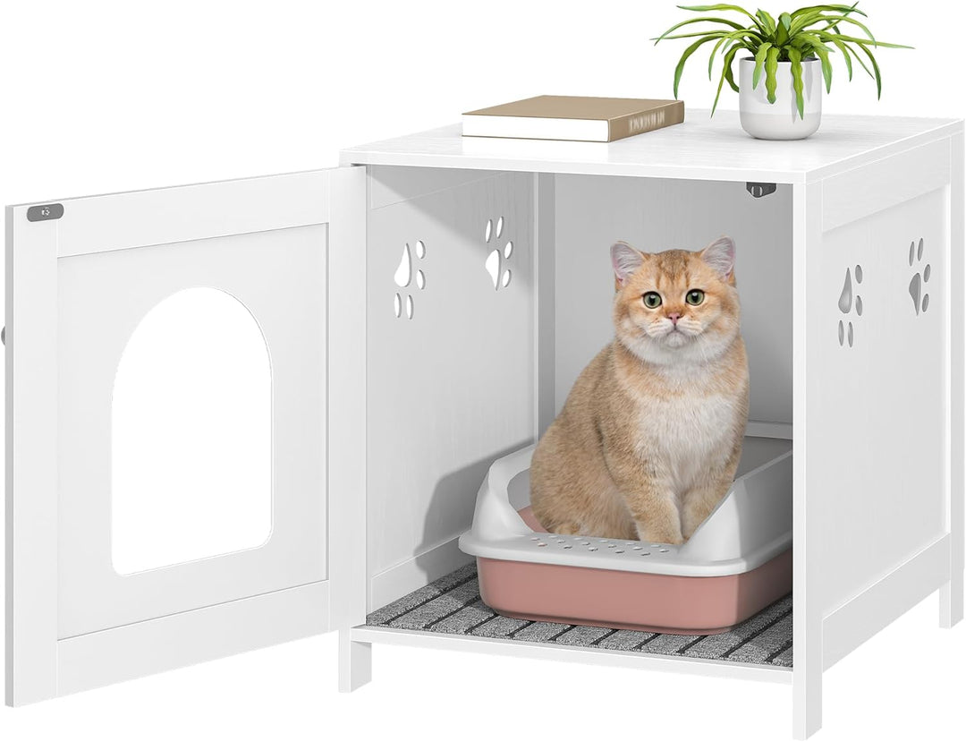Hzuaneri Katzenschrank, Versteckte Katzentoilette Möbel, Lagerung Schrank Bank, Hölzerne Katze Wasch