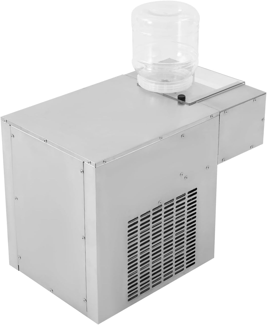 Schneeflocken Eisbereiter aus Edelstahl, 120 kg/Tag, 750W, 8 Geschwindigkeiten, 2x 5L Behälter, für