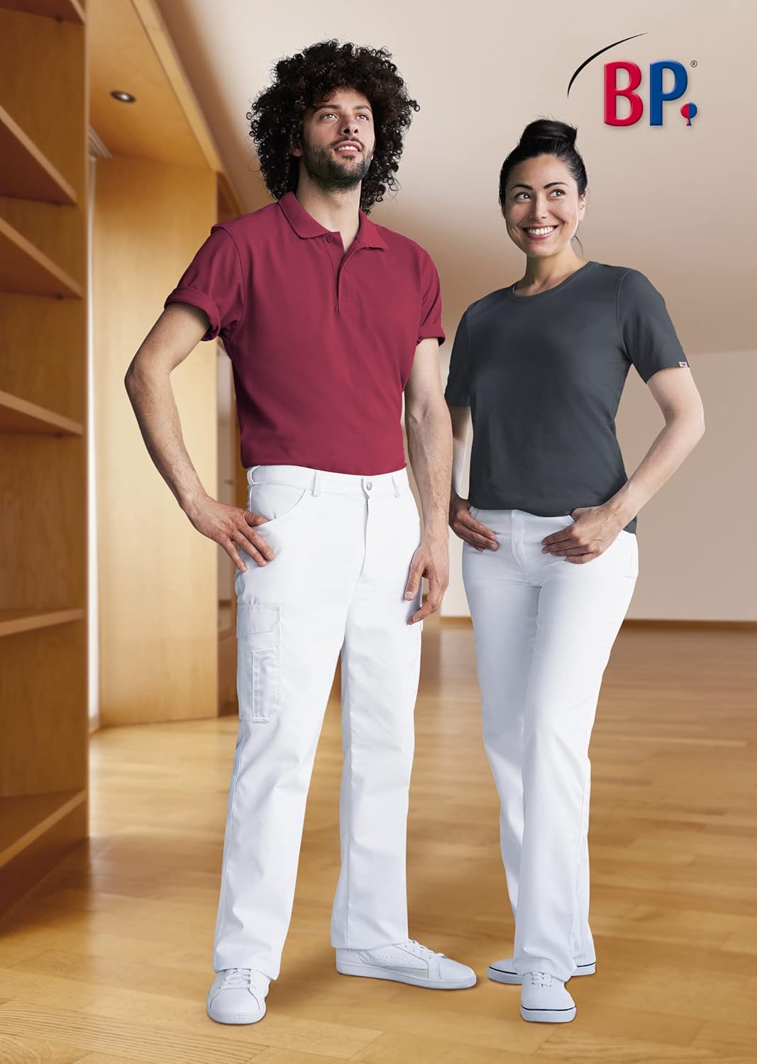 BP Gourmet 1368-686-32 Herrenhose - Mischgewebe mit Stretch - 48% Baumwolle, 48% Polyester, 4% Elast