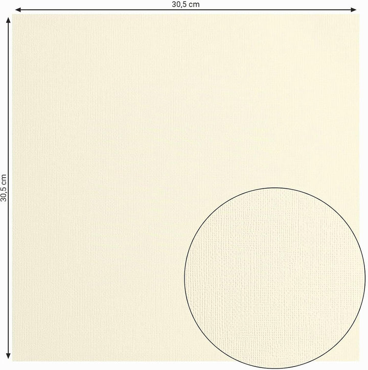 Vaessen Creative Florence Cardstock Papier, Beige, 216 Gramm/m², Quadratisch, 30,5 x 30,5 cm, 100 St