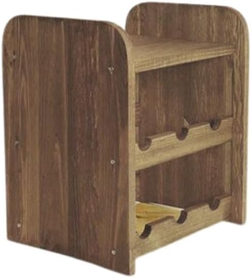 PROREGAL Weinregal PINOTWINE C | HxBxT 36x34,4x26,5cm | 6 Flaschen | Massives Kiefernholz | Braun ge
