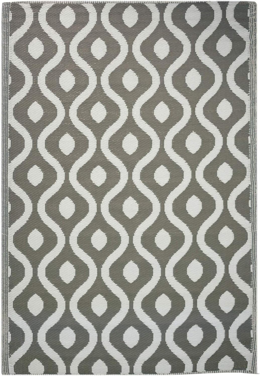 JEMIDI Outdoor Teppich 120x180cm gross - Terrassenteppich Balkonteppich Aussenteppich - Balkon Teppi