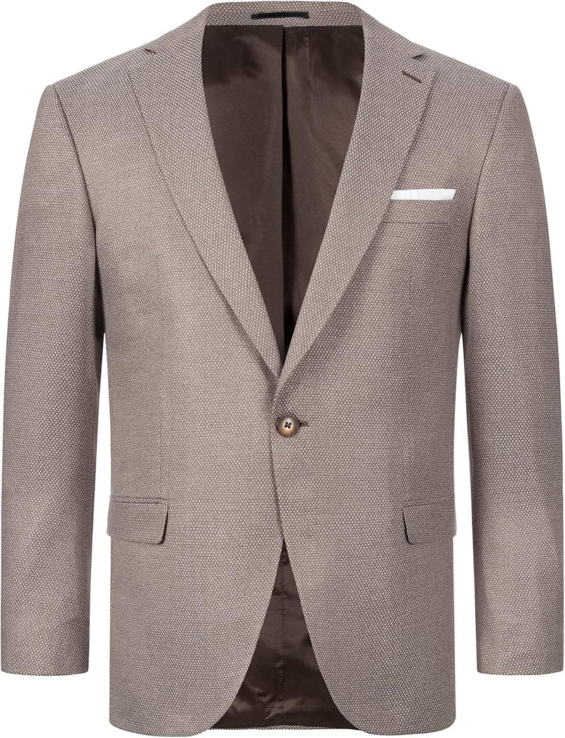 Indumentum Herren Sakko Blazer IJS-100 S Hellbraun, S Hellbraun