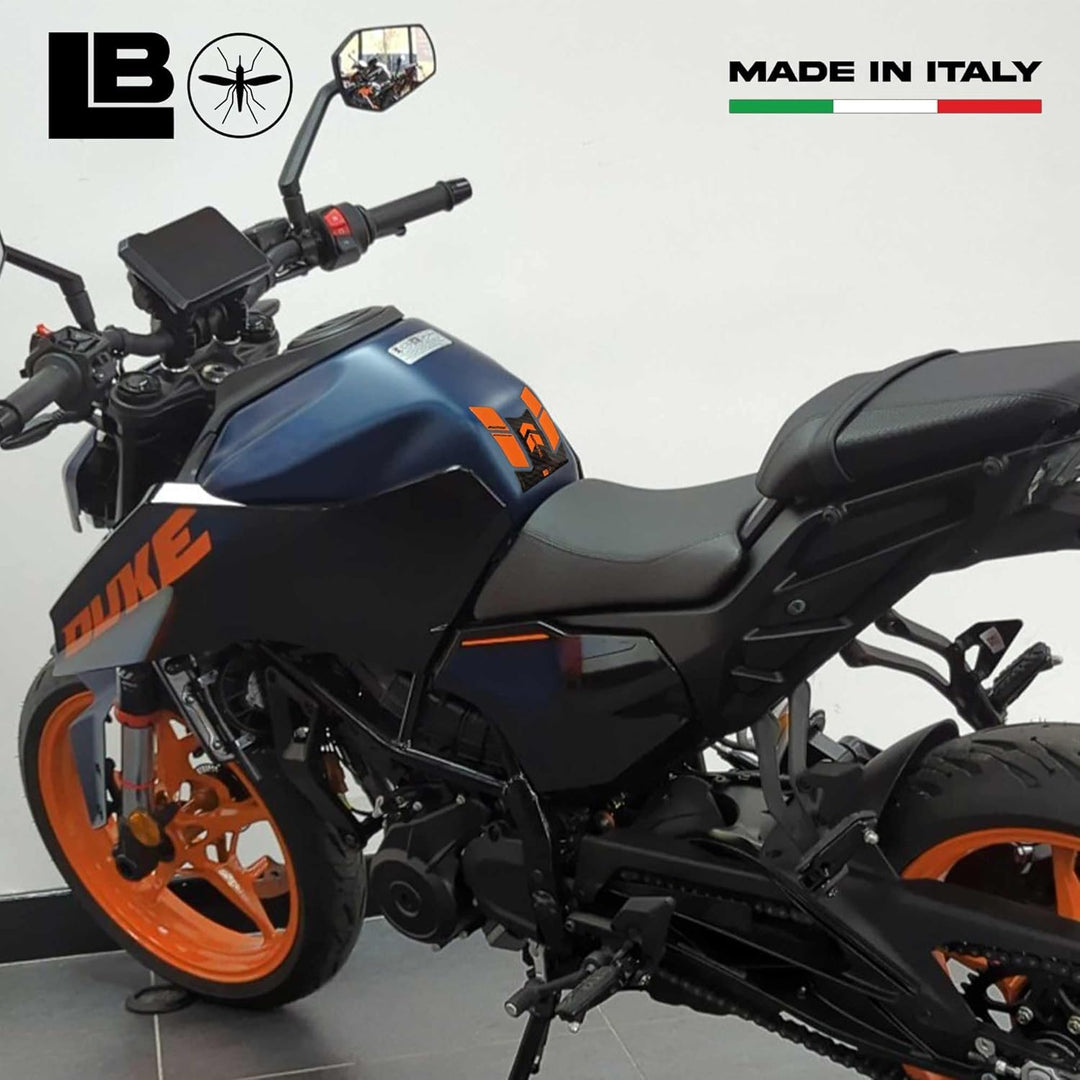 labelbike - 3D Aufkleber Motorrad Tankpad Schutz und Dekoration aus Harz kompatibel mit KTM 125 Duke