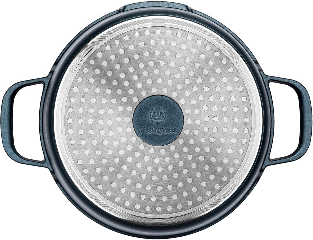 Westinghouse PERFORMANCE SERIES Schmorpfanne mit Deckel, Grosse Bratpfanne 32 cm für Induktion & all