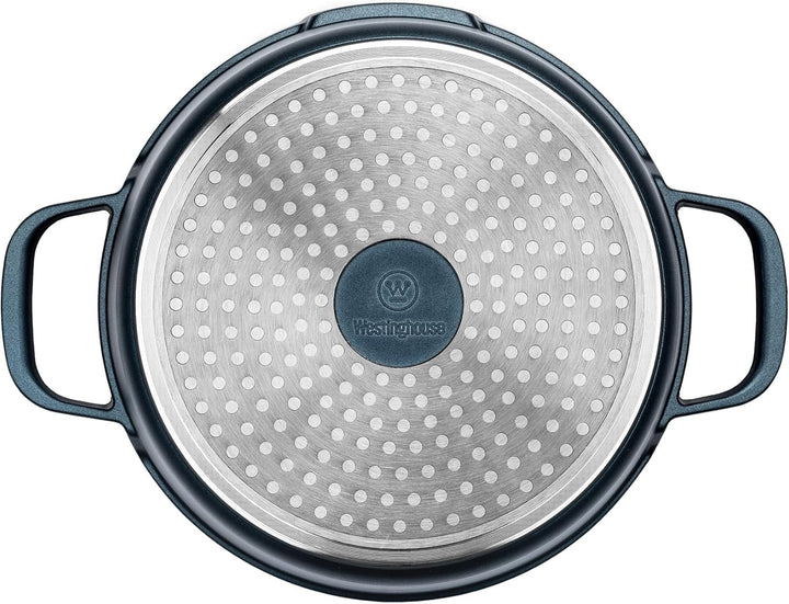 Westinghouse PERFORMANCE SERIES Schmorpfanne mit Deckel, Grosse Bratpfanne 32 cm für Induktion & all