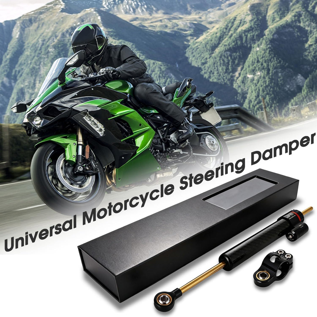 Motorrad-Lenkungsdämpfer-Stabilisator, 33 cm, universeller Lenkstabilisator für die meisten Motorräd