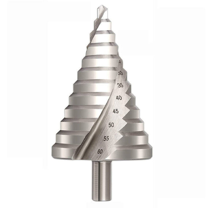 Hotiko HSS Stufenbohrer [12mm Schaft] Kegelbohrer Ø 6-60mm Schälbohrer ideal für Metall, Holz, Kunst
