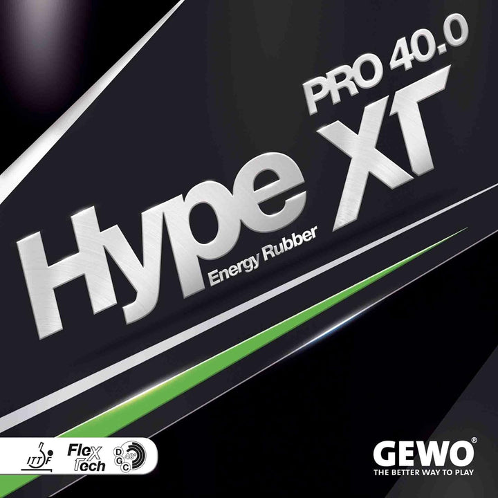GEWO Hype XT Pro 40.0 Tischtennis Belag/weich & rotationsstark mit Flex-TECH & DGC40+ Oberfläche / 1