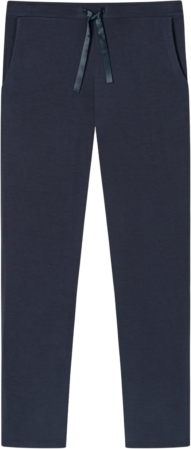 Schiesser Damen Schlafhose lang Modal - Mix + Relax 34 Blau_175480, 34 Blau_175480