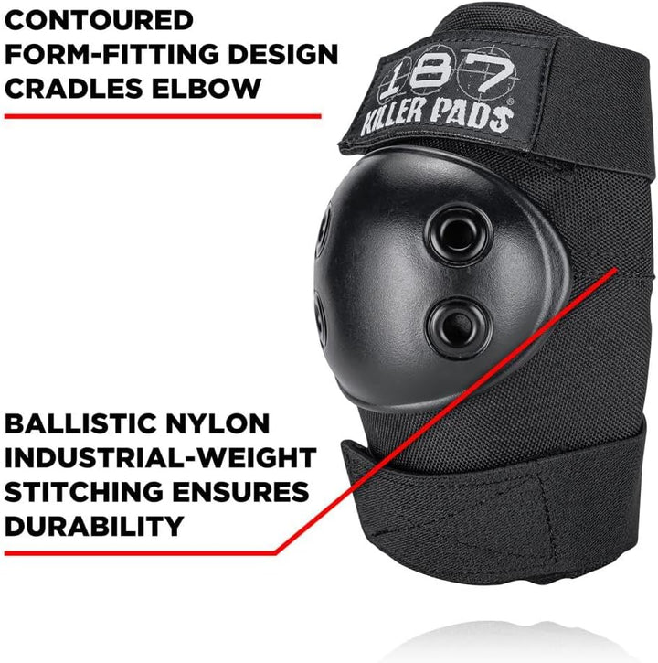 187 Killer Pads Unisex Elbowpads Schutzausrüstung S Schwarz, S Schwarz