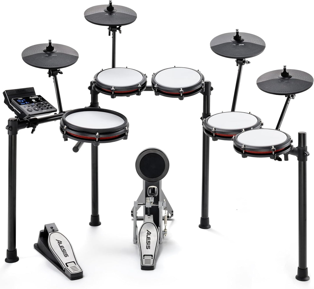 Alesis Drums Nitro Max Expansion Pack – E-Drum Set Erweiterung für Nitro Max Kit mit Mesh Tom Pad, 1