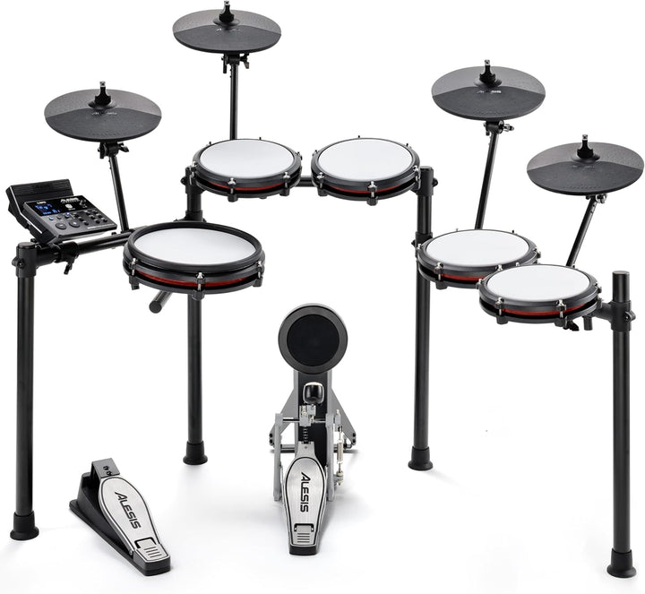 Alesis Drums Nitro Max Expansion Pack – E-Drum Set Erweiterung für Nitro Max Kit mit Mesh Tom Pad, 1