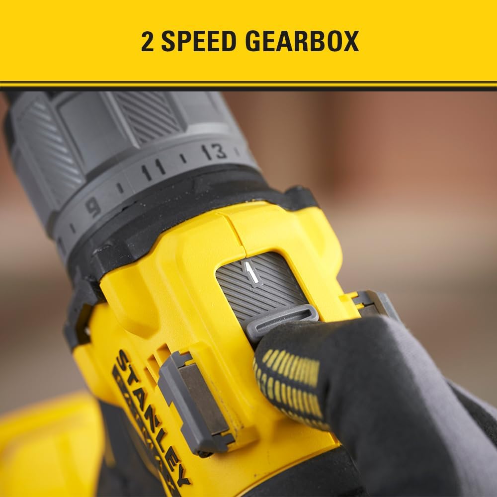 STANLEY FATMAX 18V V20 Akku-Bürstenloser Schlagbohrschrauber, (Nur Gerät), SFMCD726B-XJ