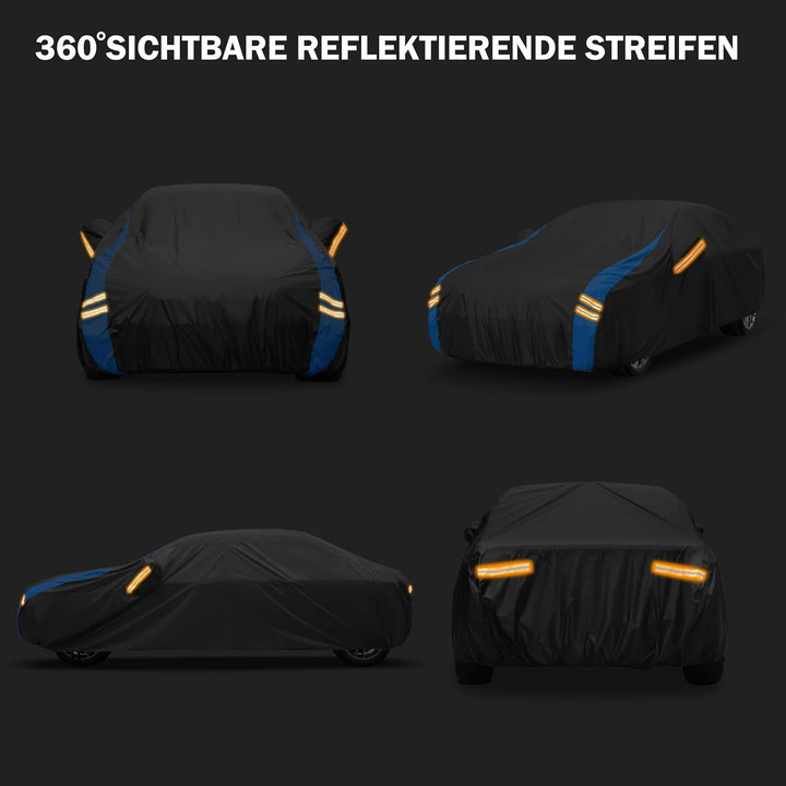Autoabdeckung Wasserdicht Auto Abdeckplane,Autohülle Autoplane Winter & Sommer für Garage Staubdich