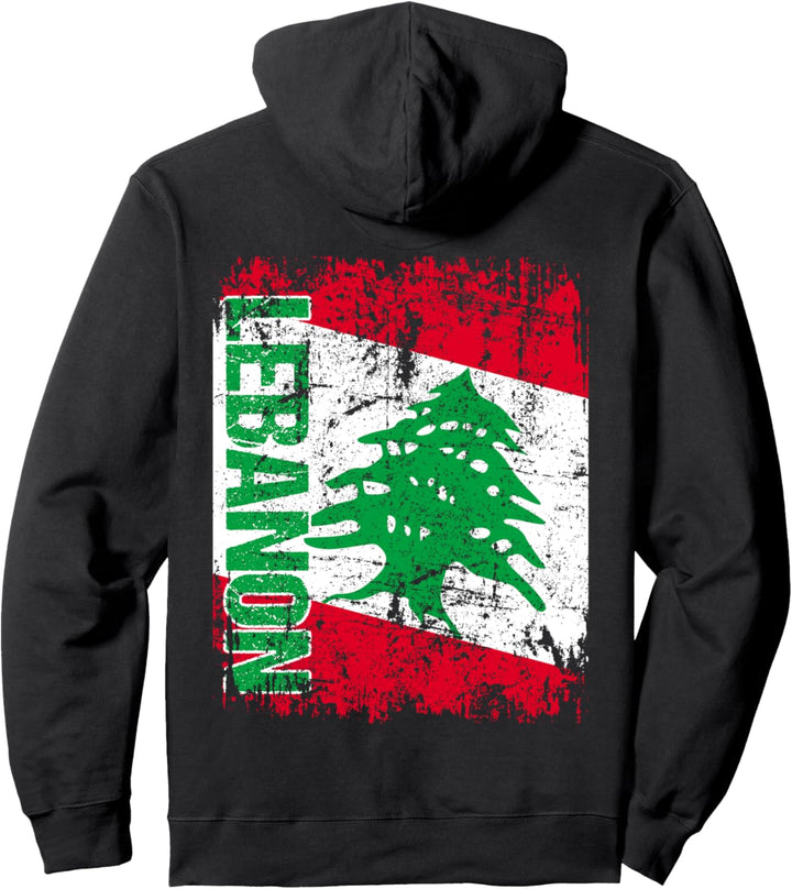 LIBANON Flagge | Damen Herren Kinder LIBANON Pullover Hoodie