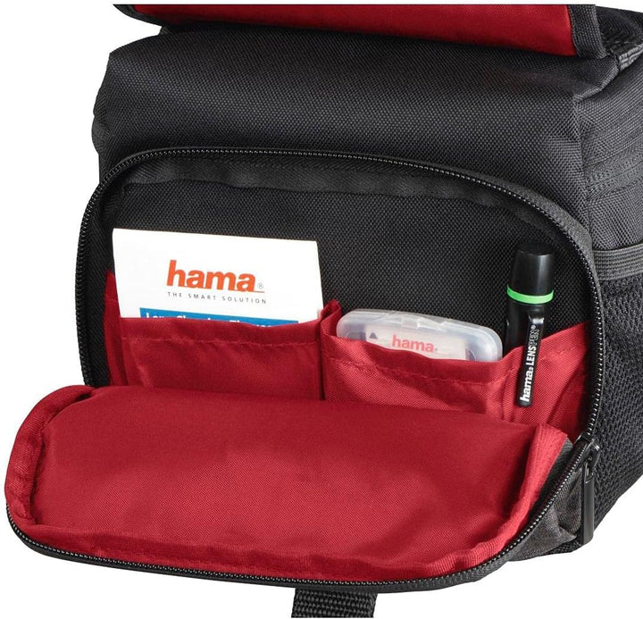 Hama Kameratasche „Valletta“ für Digitalkamera (Fototasche für Fotokamera und Videokamera, mit Gürte