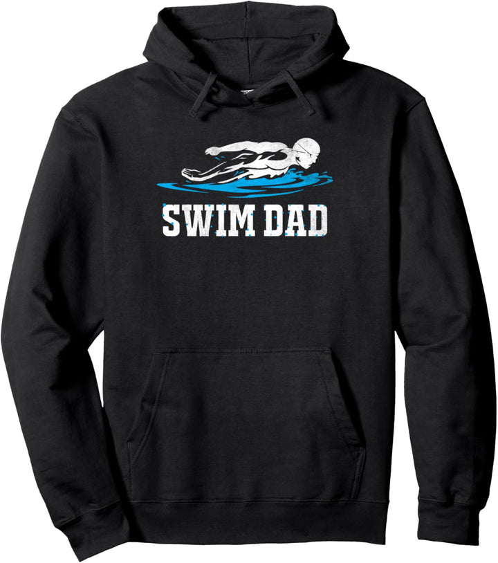 Schwimm Papa Schwimmer Vater Schwimmen Pullover Hoodie