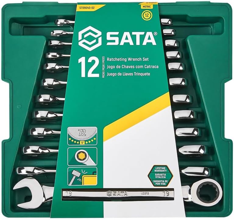 SATA 12-Piece Ratcheting Wrench Set - ST09040-02