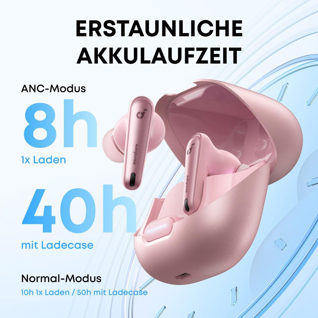 soundcore by Anker Liberty 4 NC Kabellose Earbuds mit Geräuschunterdrückung, 98,5% Noise Cancelling,