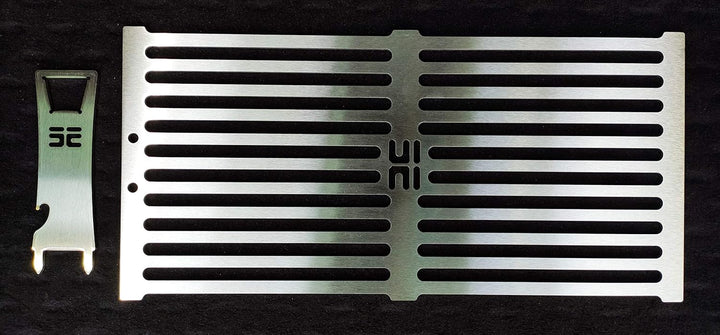 deingrillrost.de/Grillrost 1/3 + Heber f. Barbecook Vanilla Edelstahl VA 4 mm EE 43 x 21 x 4