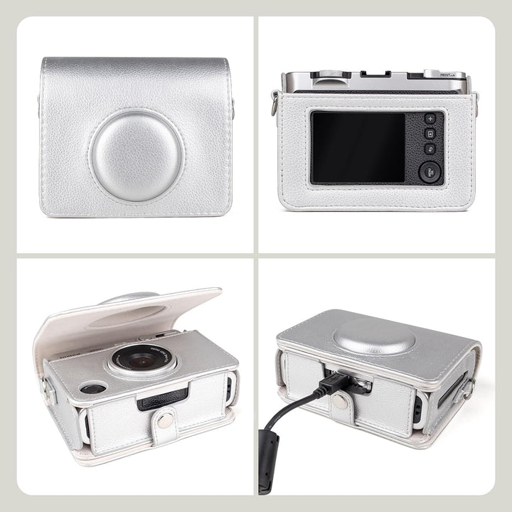 MUZIRI KINOKOO Tasche für Fuji Instax Mini EVO Sofortbildkamera – PU-Leder Mini EVO Schutzhülle im h