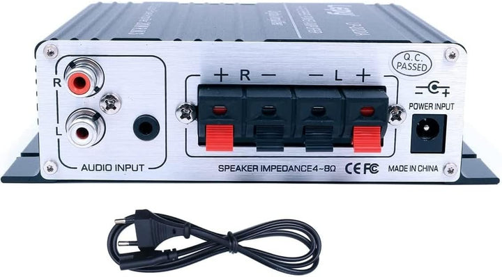 DollaTek LP-2020A Auto/Haushalt HiFi Verstärker Audio mit 3A Netzteil Kompatibel mit Computer, Handy