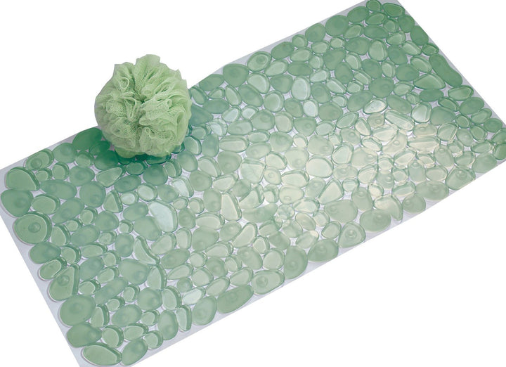 InterDesign 80012EU Pebblz Badewannenmatte, grün, Grün