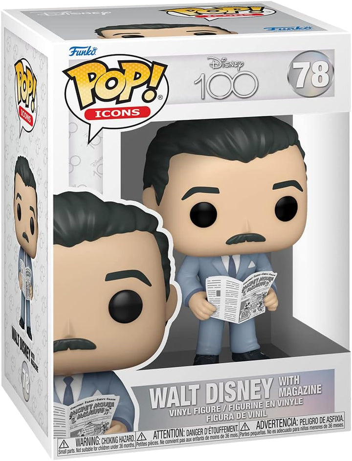Funko POP! ICONSDisney's 100th - Walt w/Magazin