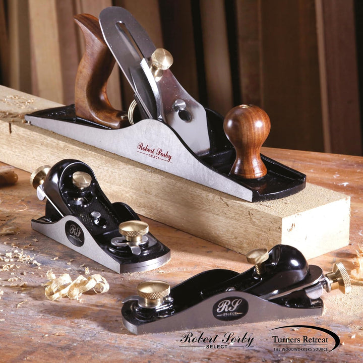 Robert Sorby Select Einhandhobel Nr. 9 1/2, Blockhobel für kontrolliertes Hobeln, Gusseisenkörper, 3