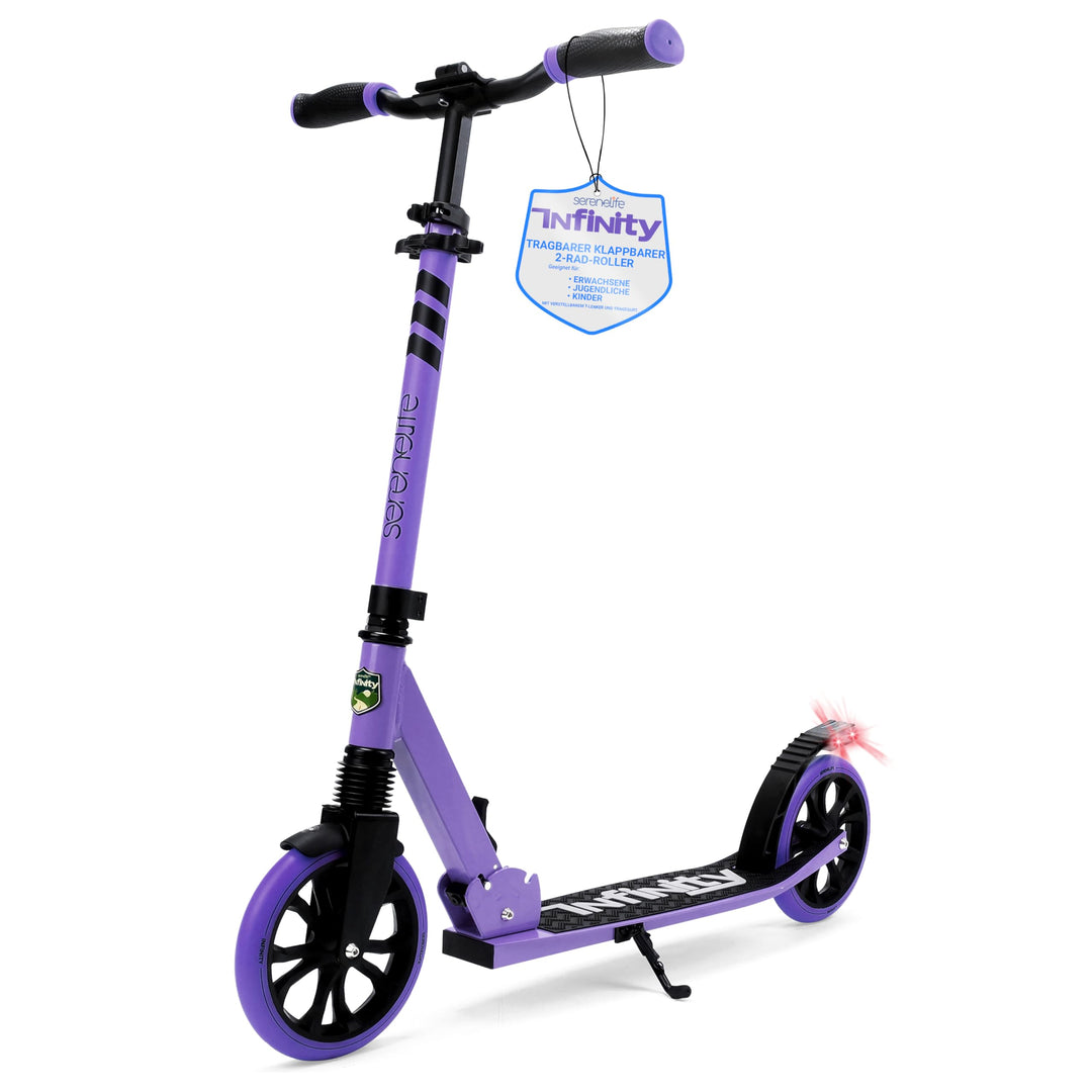 SereneLife Roller für Kinder & Erwachsene, Unisex-Tretroller, Cityroller, klappbar & höhenverstellba