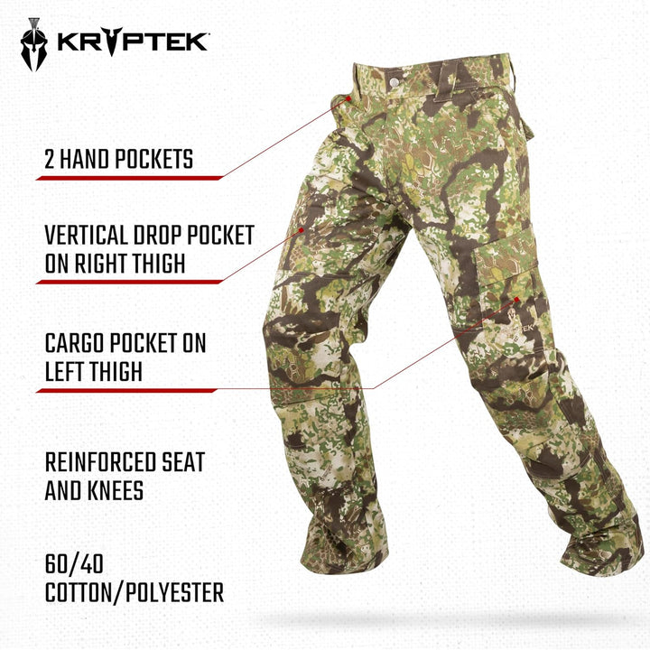 Kryptek Herren Wanderhose Stalker Hose, Tarnmuster, Jagdhose S Übergang, S Übergang