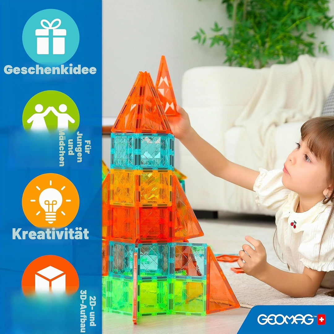 Geomag Magnetic Tiles Gems 16 Fliesen Gemme 16, Fliesen Gemme 16