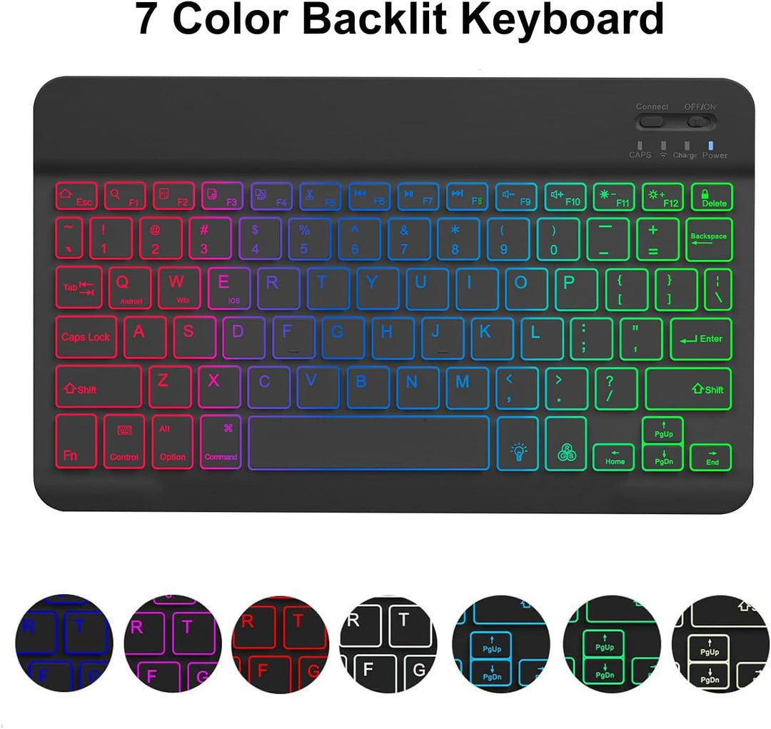 HLTOOP Tastatur Hülle für Lenovo Tab P11 (TB-J606) / P11 Plus 11 Zoll 2021 (TB-J616F/TB-J607), QWERT