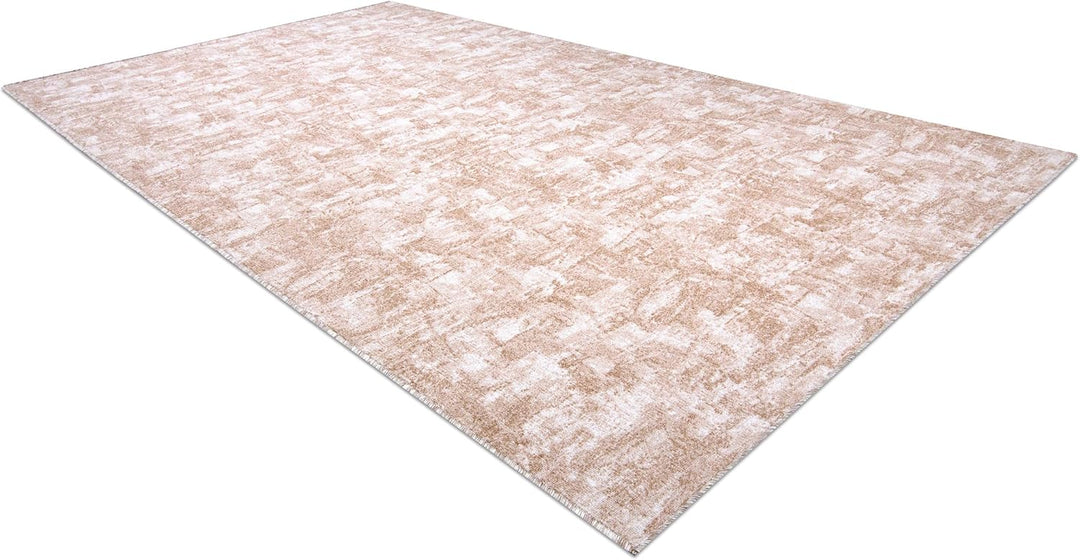 Teppich Solid für Zimmer, Wohnzimmer, Schlafzimmer, Teppichboden Auslegware, Nachahmung von Beton, b