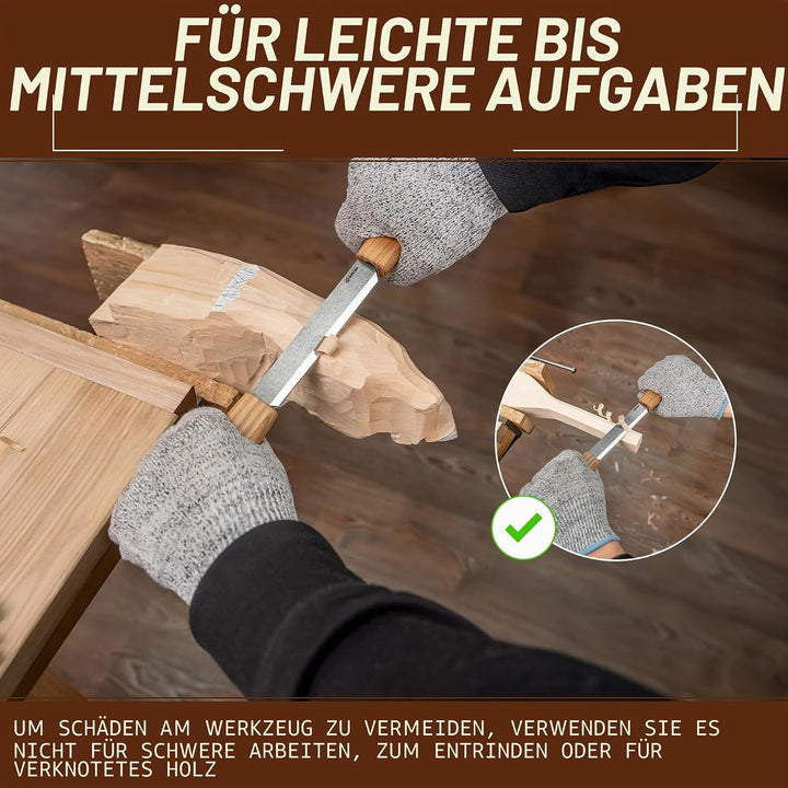 BeaverCraft DK2 Ziehmesser Holzbearbeitungswerkzeug 4,3" Ziehmesser Holzschnitzwerkzeuge Holzziehmes