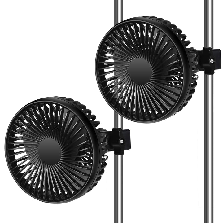 2er Grow Ventilator mit Clip Oszillierend, 3 Geschwindigkeiten Ventilator | Clip-on-Lüfter für Zelt,