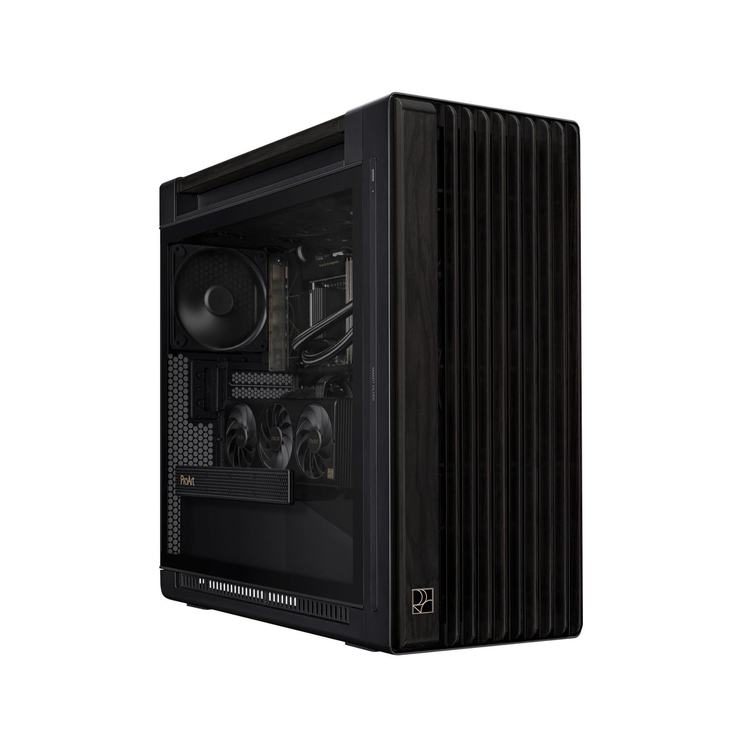 ASUS ProArt PA602 Wood Edition Tempered Glass E-ATX PC Gehäuse (zertifiziertes Holz, vorinstallierte