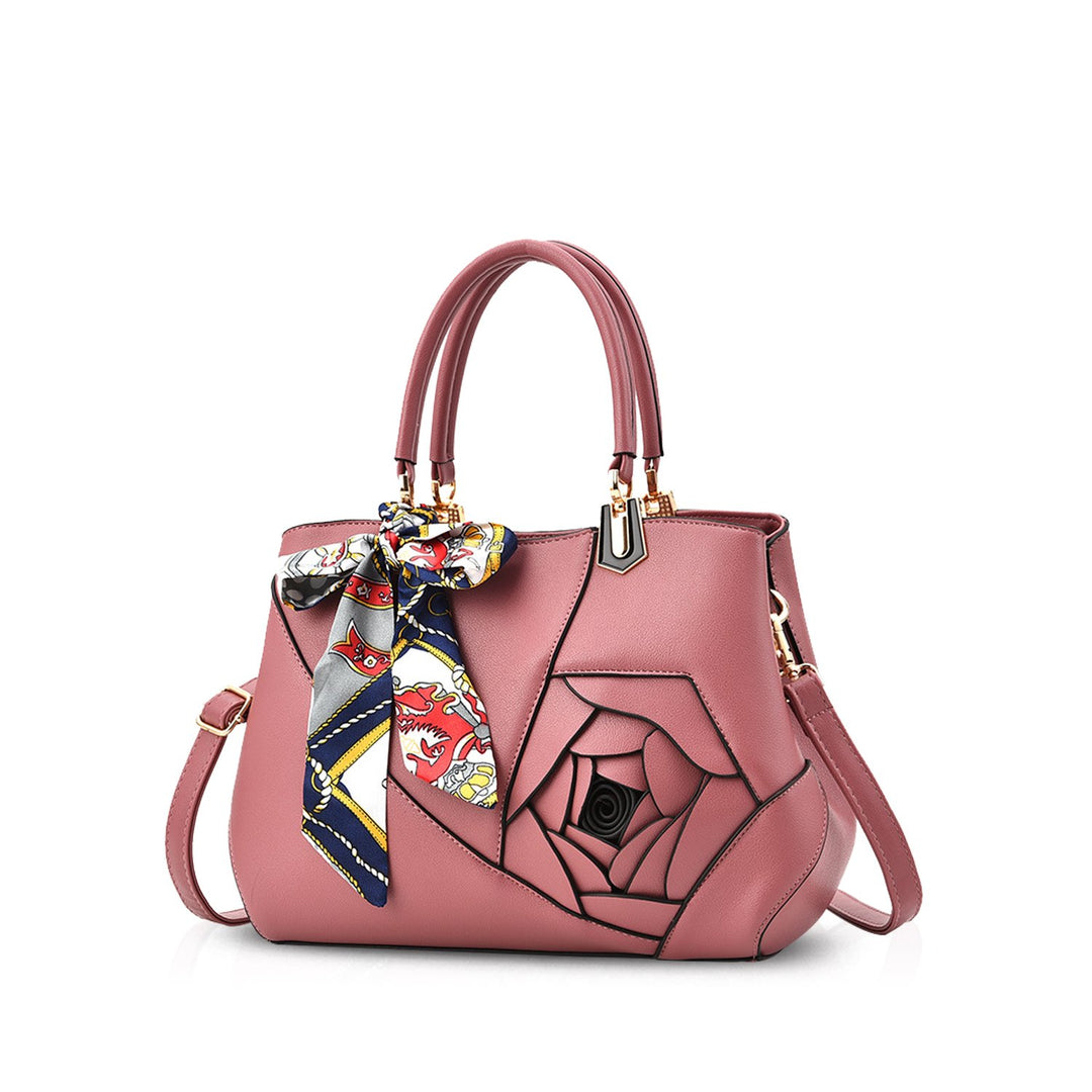 NICOLE&DORIS Frauen Blumen Top Handle Handtaschen Umhängetasche Crossbody Tasche Tote Satchel für Da