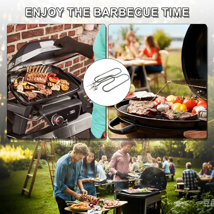 MaxEarn Heizelement 66631 für Weber Elektrogrill, 2200W 230V Ersatzteil Grillheizrohr Kompatibel mit