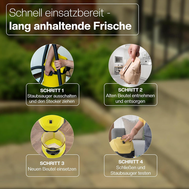 10 Staubsaugerbeutel für Kärcher Staubsauger WD3 Beutel Filtertüten 6.959-130.0/69591300 10x WD3