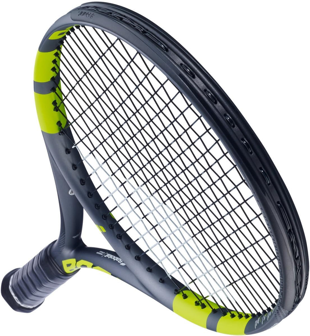 Babolat Boost Aero Strung Tennisschläger Graugrün/Gelb 4 1/4" Grip, 4 1/4" Grip