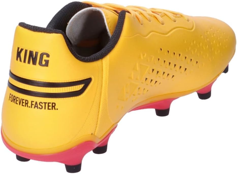 PUMA Unisex King Match Fg/Ag Soccer Shoe, 39 EU Sun Stream Puma Black Sunset Glow