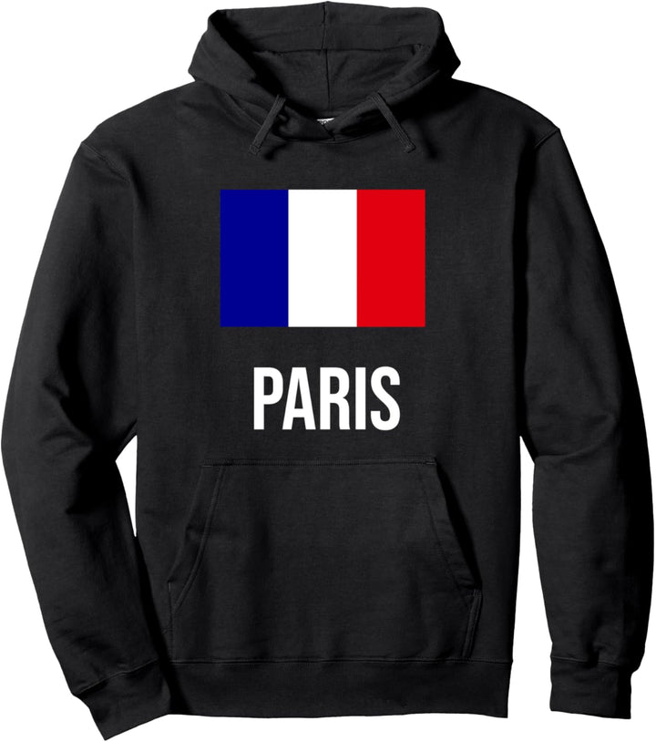 Paris Französische Flagge Stadt Urlaub Wurzeln Frankreich Pullover Hoodie