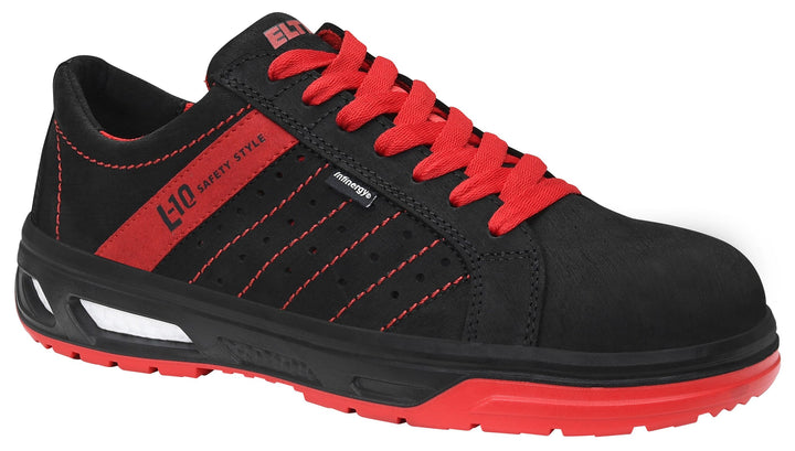 ELTEN Schuhe, Breezer XX10 Low ESD S1 44 EU Schwarz Rot, 44 EU Schwarz Rot