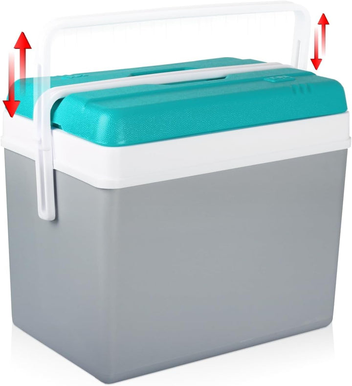 Kühlbox Isolierbox Kühltasche Camping Thermobox Isoliertasche Grau Kühlbox 35L, Kühlbox 35L