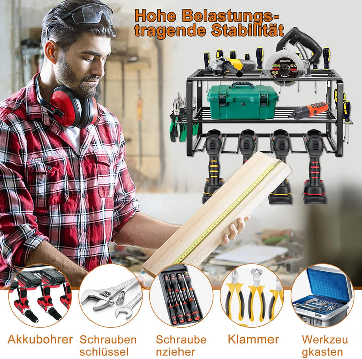 Wandmontage Stil Werkzeugaufbewahrung für Elektrowerkzeug Bohrer Multifunktionsbohrer Werkzeugregal