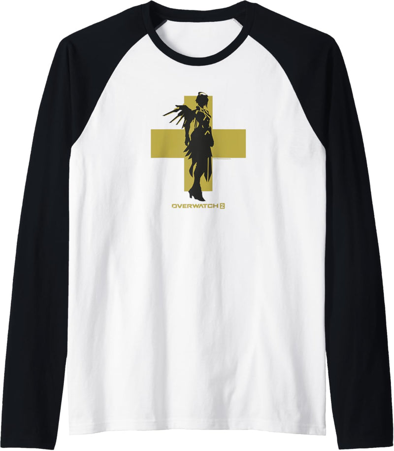 Overwatch 2 Mercy Angel Silhouette Raglan