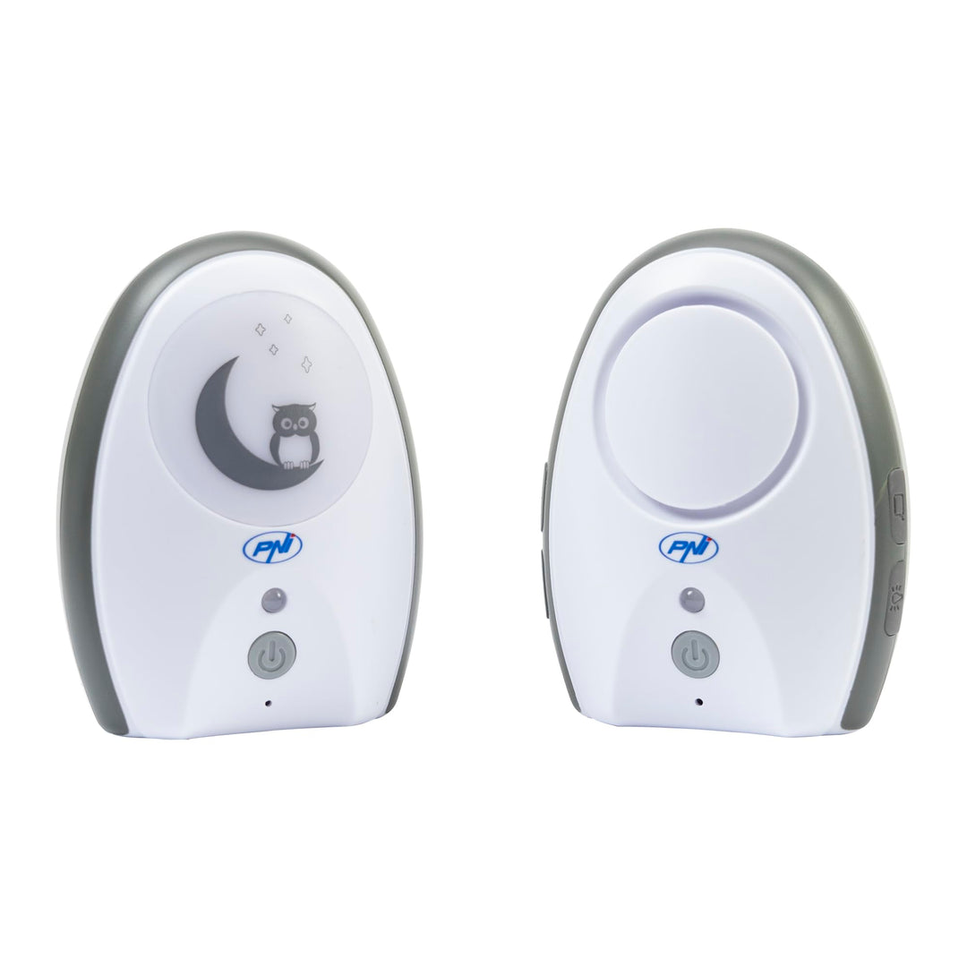 Audio Babyphone PNI B6500 kabellos, Gegensprechanlage, mit Nachtlampe, Vox- und Pager-Funktion, eins
